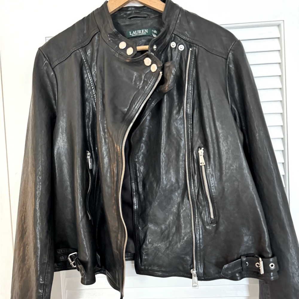 Brand New Ralph Lauren 100% Lamb Leather Jacket